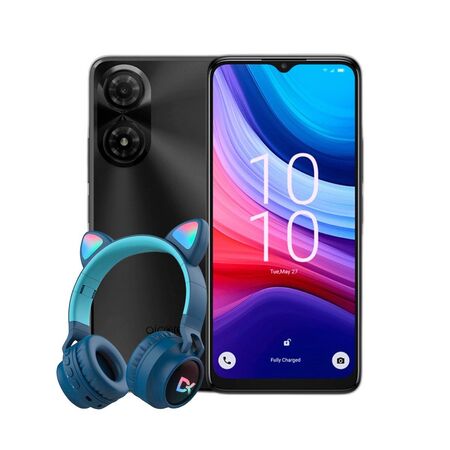 Combo Alcatel A31 Pro 3+64GB Gris + Auriculares Dekkin Gato LED Verde