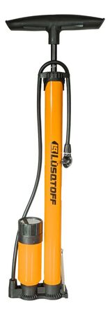 Inflador De Pie Con Bomba 400mm Lusqtoff L9151 Con Manom