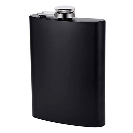 Petaca Whisky Negra Gadnic Acero Inoxidable 236 ml