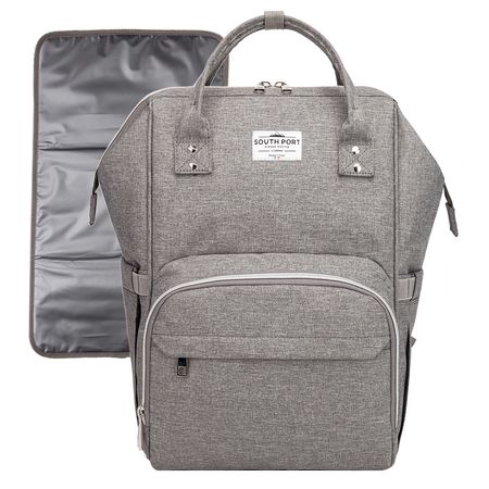 Mochila Maternal Gris South Port S47 By Gadnic con Cambiador Mochila Porta Mamaderas Térmica