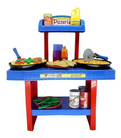 Cocina Infantil De Juguete Pizzeria Accesorios Y Utensillos