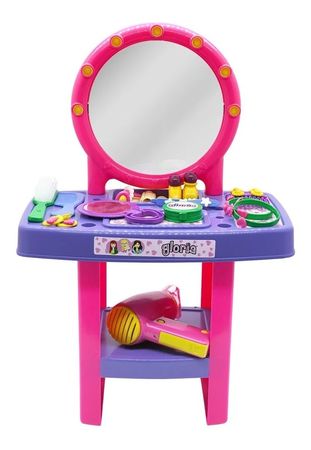 Set De Belleza Infantil De Juguete 21 Accesorios + Secador