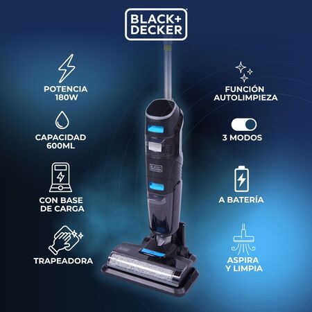 Aspiradora  y Trapeadora Inalámbrica  Duo Pro Max Black & Decker BXUVXA01
