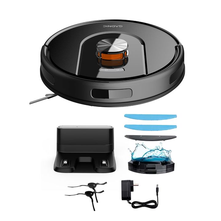 Aspiradora Robot Trapeadora Negra Gadnic V51 Mapeo Inteligente Autonomía Extendida - Vista 7