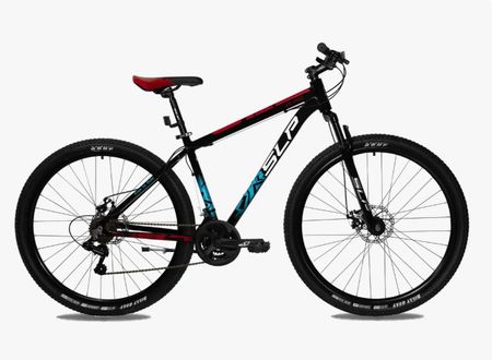 Bicicleta Mtb Rodado 29'' Slp 10 Pro T18 21v Shimano Negro y Celeste