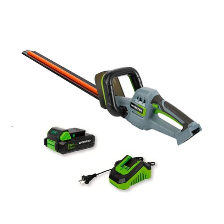 Podadora inalámbrica 20V Workpro con bateria de 2Ah y cargador