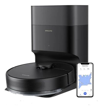 Aspiradora Robot Dreame F10 Plus Vaciado Automático WiFi Mapeo Inteligente 13000Pa Black