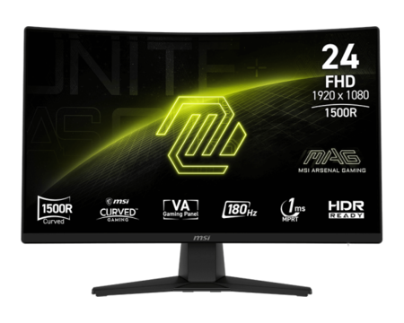 MONITOR CURVO MSI 24" MAG 242C (1920X1080 FHD) 180HZ (L)