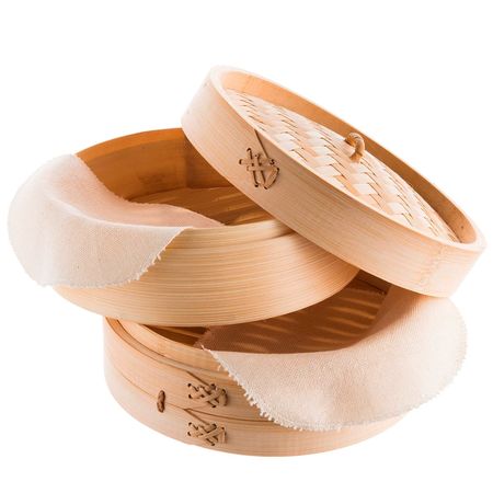 Vaporera de Bambú Gadnic 2 Pisos 20 cm