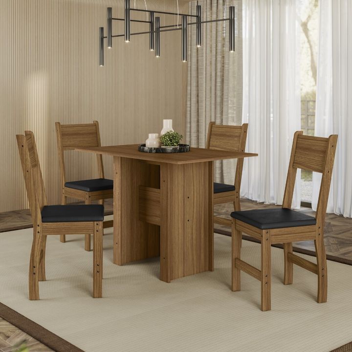 Sillas de Comedor X Milano Roble y Negro - Vista 3