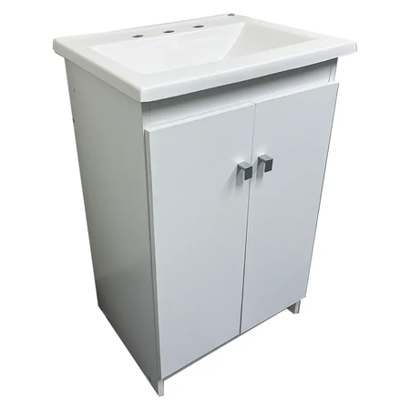 Vanitory CV481 52x42cm Redond Blanco 3Ag MS MARMOL SINTETICO