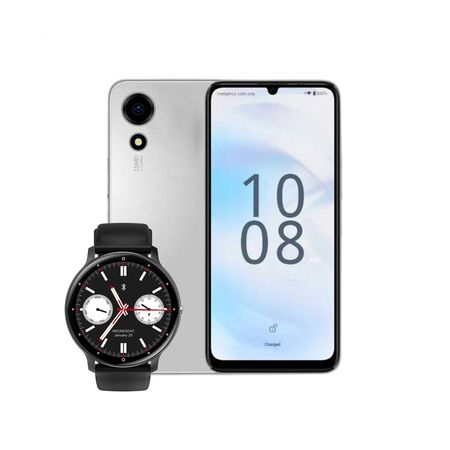 Combo Honor Choice T10 4+64GB Silver + Smartwatch Dekkin