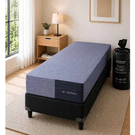 Colchon En Bolsa King Koil Espuma Alta Densidad G24 1 Plaza 80x190 24cm + Sommier