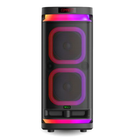 Parlante Gca Super Beat Doble Woofer 10 Pulgadas Con Ruedas