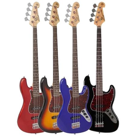 SX BD1 Jazz Bass. Bajo eléctrico 4 cuerdas con funda. Sonido versátil y cómodo