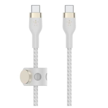 Cable Belkin Pro Flex  USB-C a USB-C 60W con correa 2M WH