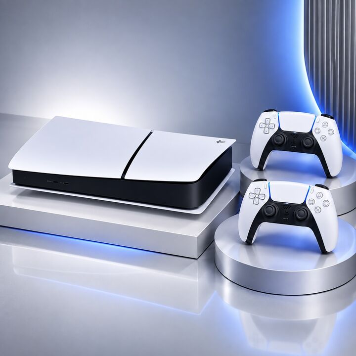 Sony PlayStation 5 Digital Edition 825GB Slim + 2 Joysticks DualSense Originales - Vista 5