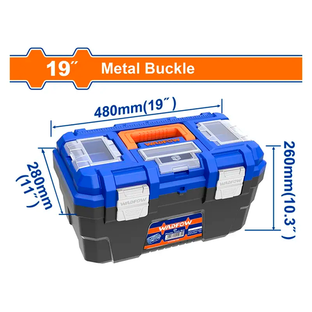 Caja Plastica para Herramientas WADFOW 19 WDFWTB3319 