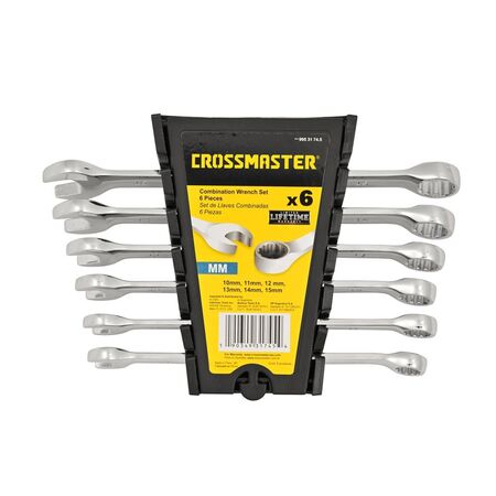 Juego de 6 Llaves Combinadas Acodadas Mm Crossmaster