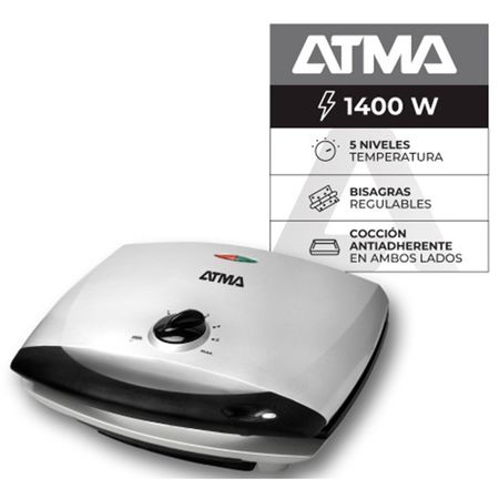 PARRILLA ELECTRICA ATMA PG4720 C/ DOBLE TAPA - 4600160