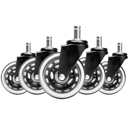 Kit x5 de Ruedas Gadnic Para Silla De Oficina De Goma 