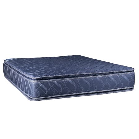 Sommier y Colchon Espejo de Luna 2 Plazas y Media 140x190x30 de Resortes Bonnell Doble Pillow de Jackard