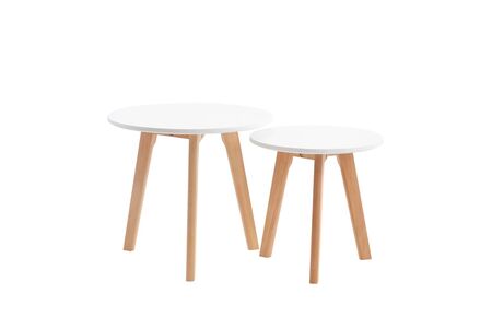 Mesa Ratona Estocolmo Set x2 Laqueadas
