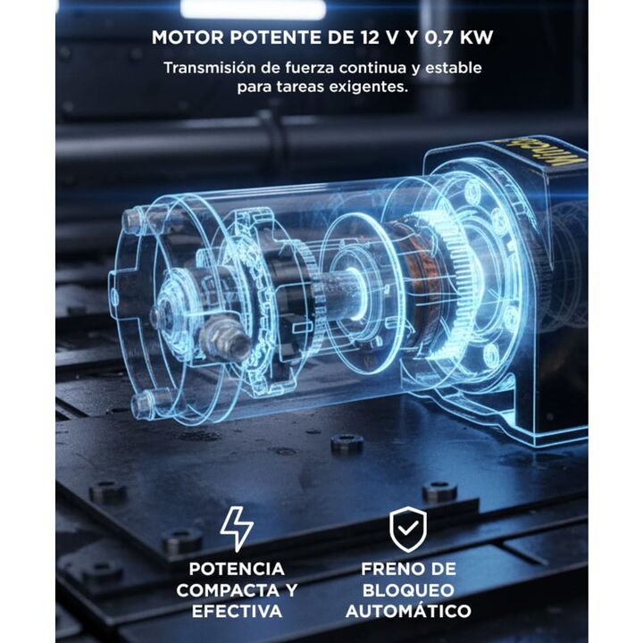 Aparejo Eléctrico Gadnic AP122000LB Portátil Remolque 900kg 10m - Vista 5