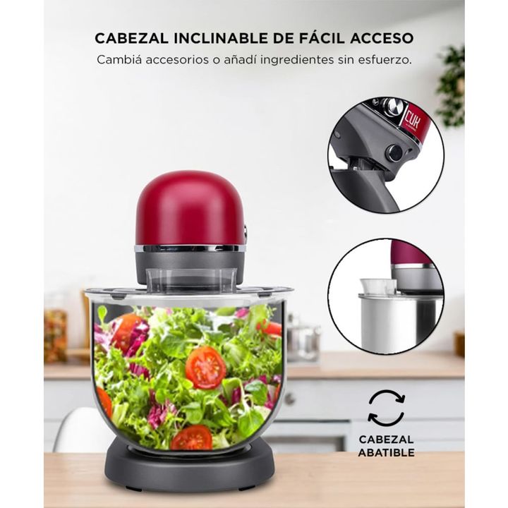 Batidora Planetaria Gadnic Cuerpo de Aluminio con Accesorios - Vista 5