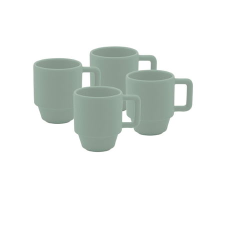 Set X4 Jarro Mug 400 Cc Menta- Oxford