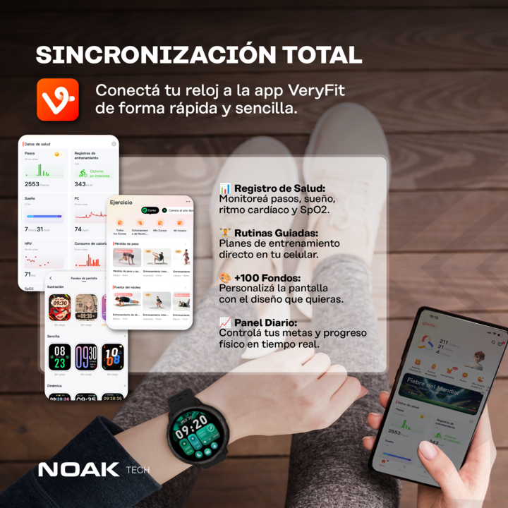 Smartwatch Noak S1 Active 1.32" Amoled 5ATM GPS - Vista 6