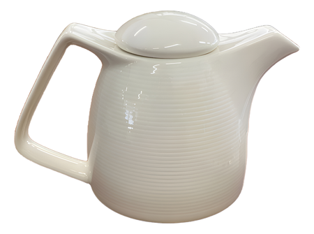 Cafetera 350 Cc Con Tapa Porcelana Premium Baralee Wish Blanco