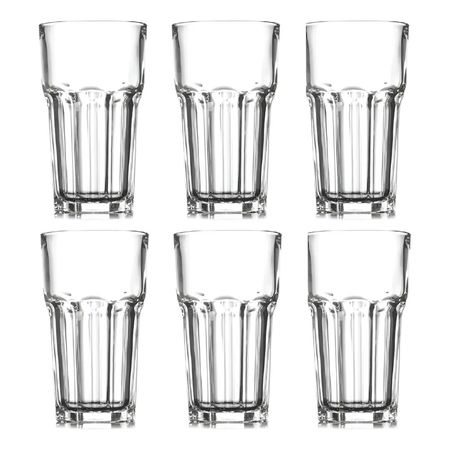 Set X 6 Vasos De Vidrio Templado Granity 650 Cc Arcoroc Trnasparente