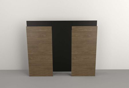 Respaldo Juvenil 1,18m Nogal L.|negro M.