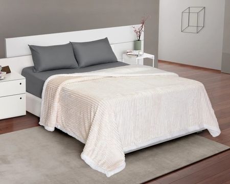 Edredón Flannel Corderito  Queen