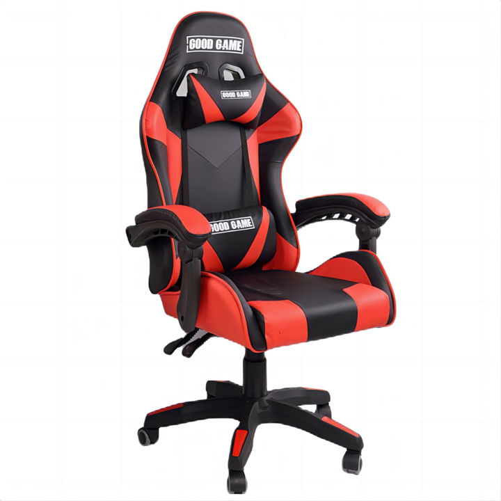 Silla De Escritorio Gamer Mid Plus Roja Con Negro - Vista 1