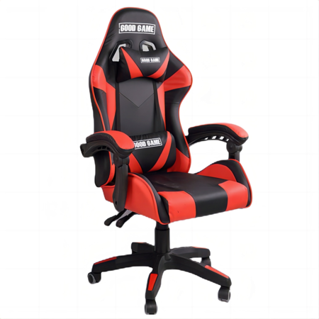 Silla De Escritorio Gamer Mid Plus Roja Con Negro