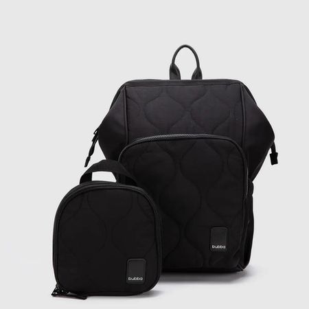 Mochila Mom Waves Black Bubba Essentials Color Negro Negro Liso