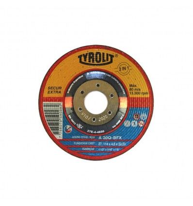 Disco centro deprimido A30 114x7.0x22.23 Tyrolit