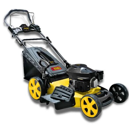 Cortadora Cesped A Combustión Konan 5hp Bolsa 55l Corte 51cm Negro/amarillo