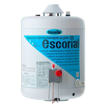 Termotanque 45lts de Colgar Conexión superior Multigas Escorial