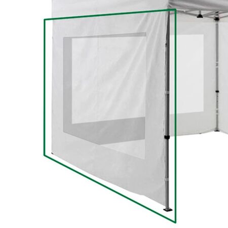 PARED DE GAZEBO BLANCA TRANSPARENTE DE 3X3