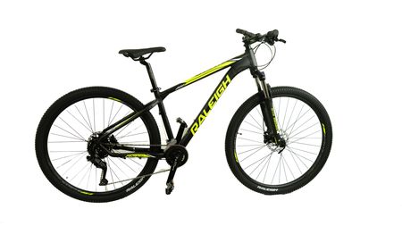 Bicicleta Raleigh Mojave 4.0 Talle 15"/S _ Negro/Verde / Biplato (2x9) / Frenos a disco hidráulicos / Rodado 29 _ Línea 2026