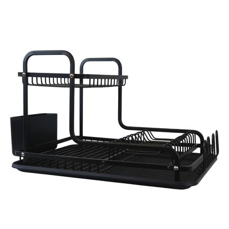 Escurridor Secaplatos Negro De Aluminio - Cool Bazar