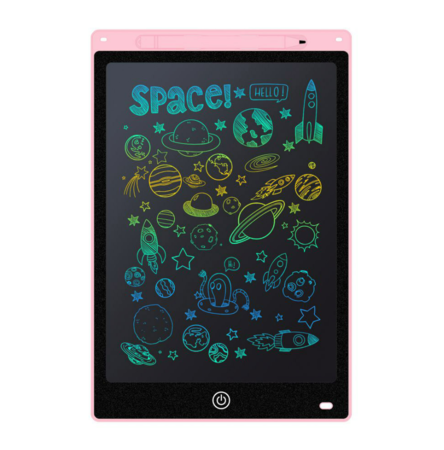 Tableta Gráfica Rosa Gadnic Infantil 12" Escritura Digital y Dibujo