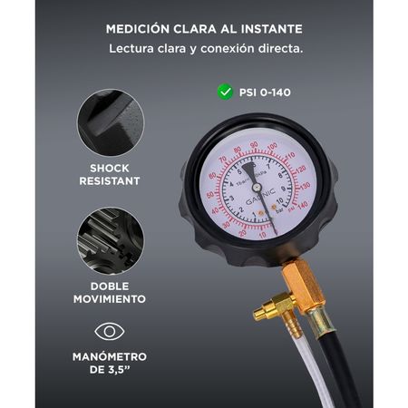 Bomba De Combustible Probador Manómetro Gadnic BCB1