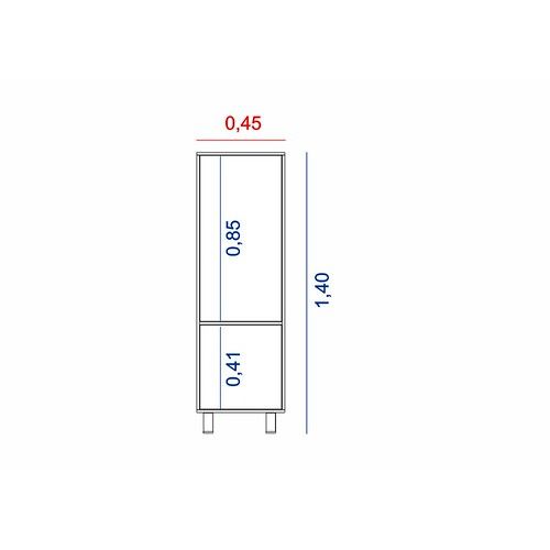 Organizador DS Home 2 Puertas 0,45 m Nevado Taureg 45x140x36 cm - Vista 4