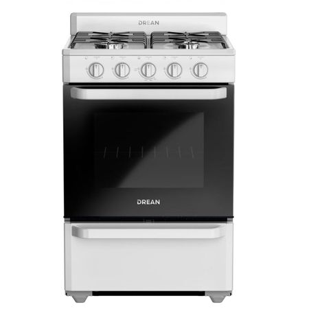 Cocina a gas Drean 56cm Blanca Easy Clean Con Parrilla CD5602AB0