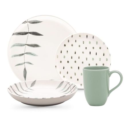 Juego Vajilla x 24 Piezas Samambaia Oxford