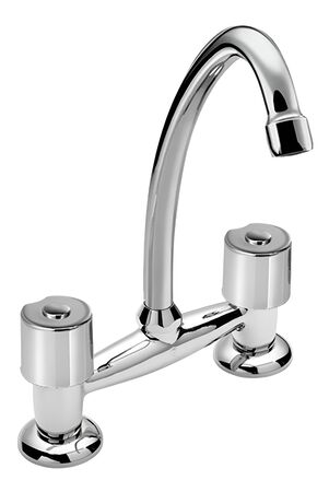 Griferia Cocina Pico Alto Peirano 51-058 Malba Color Cromo